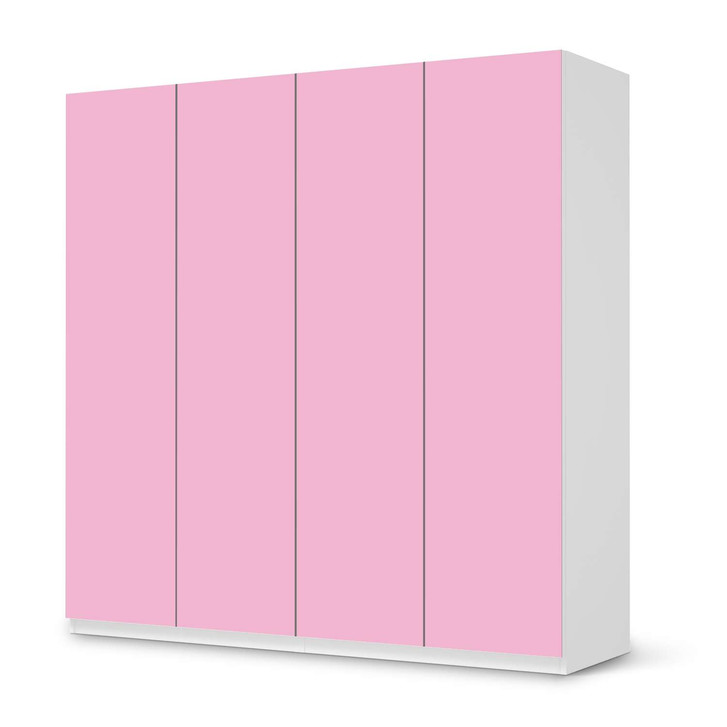 Klebefolie IKEA Pax Schrank 201cm Höhe - 4 Türen - Pink Light - CR110965