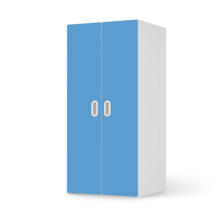 Möbelfolie IKEA Stuva / Fritids Schrank - 2 grosse Türen - Blau Light - CR117796