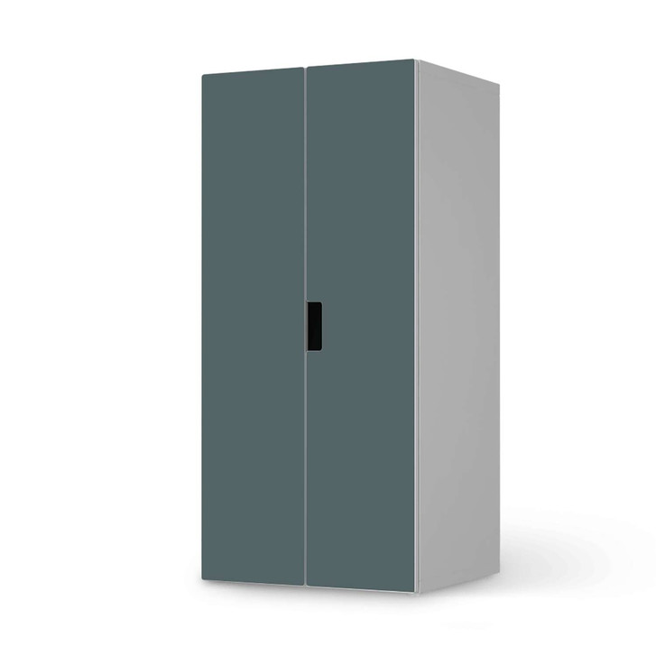 Möbelfolie IKEA Stuva / Malad Schrank - 2 grosse Türen - Blaugrau Light - CR117923