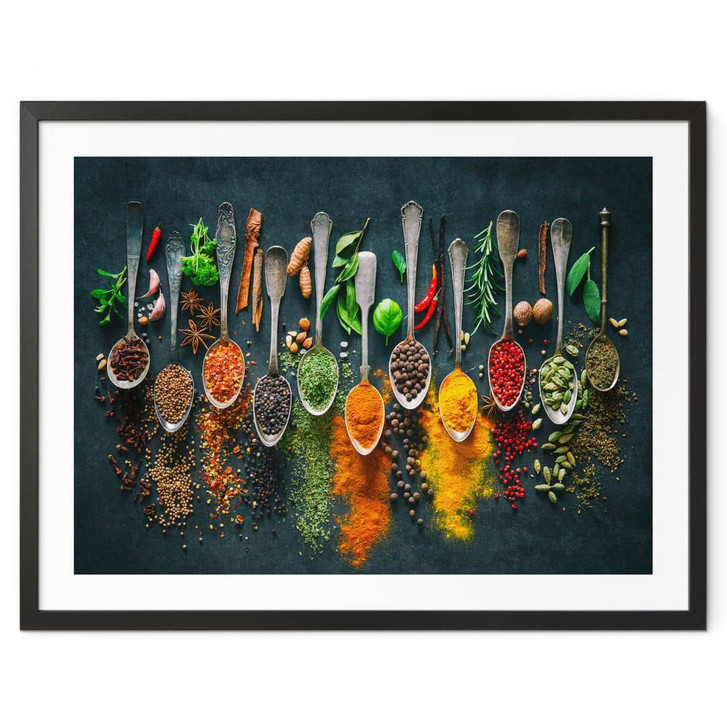 Poster Bunte Vielfalt an Gewürzen - WA428488