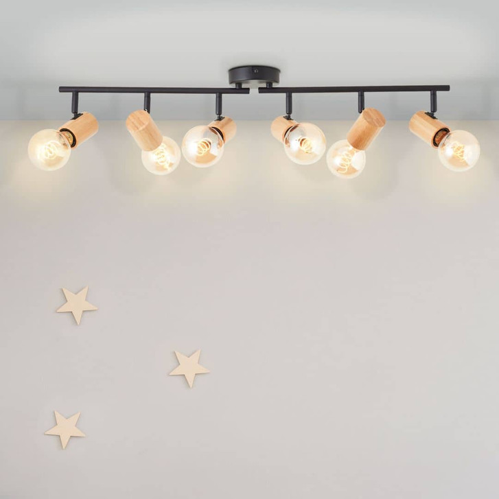 Spotrohr Karl, braun, 15 x 76.5 cm, Metall Innenleuchte - WA438741