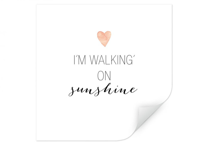 Wallprint Confetti & Cream - I'm walking on sunshine - WA182804
