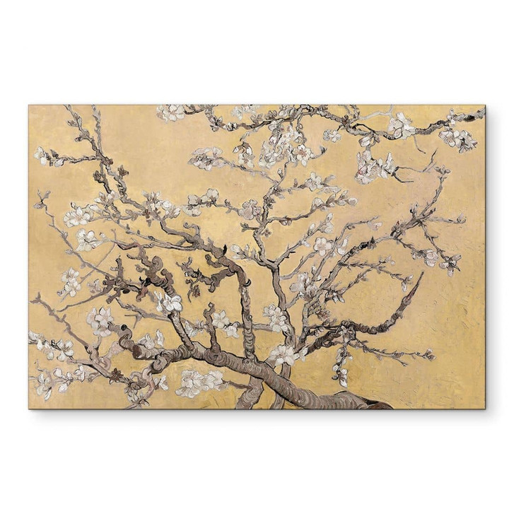 Wandbild van Gogh - Mandelblüte - creme - Alu-Dibond - WA421662