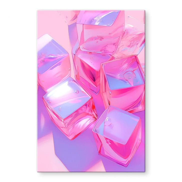 Acrylglasbild Treechild - Pinke Eiswürfel - WA479378