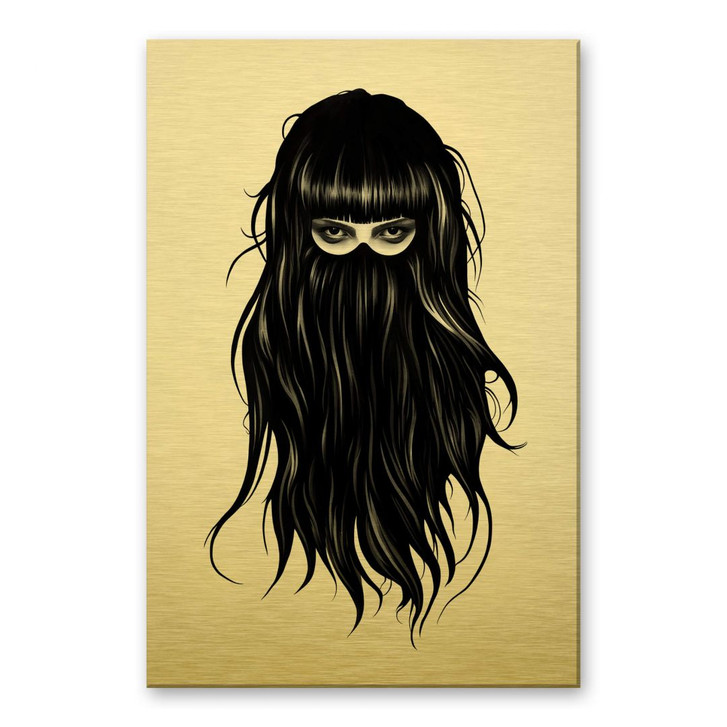 Alu-Dibond mit Goldeffekt Ireland - It- Girl - WA294559