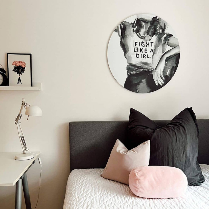 Alu-Dibond Verbaan - Fight like a Girl - Rund - WA340403
