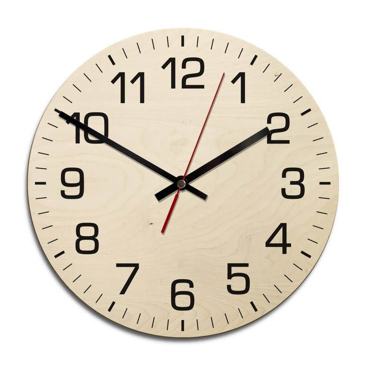 Holz-Wanduhr - Klassisch mit Minutenanzeige - WA233465