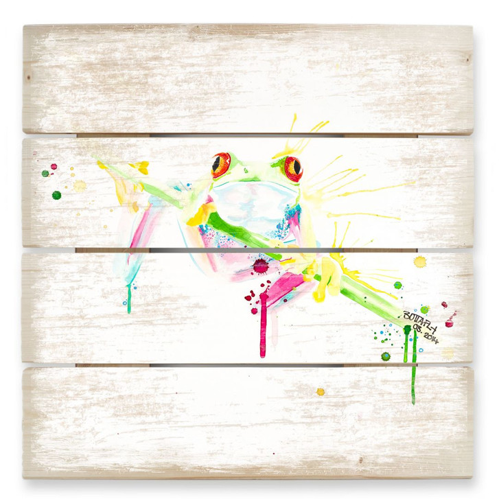Holzbild Buttafly - Frog - 40 x 41.5 cm - WA131926