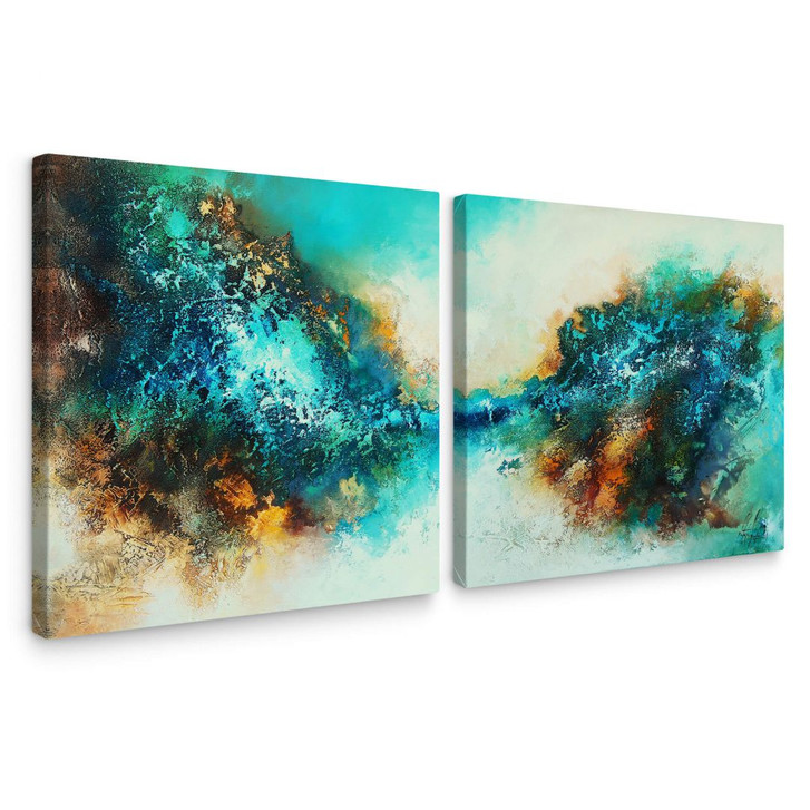 Leinwandbild Fedrau - In Neptuns Reich (2-teilig) - WA138853
