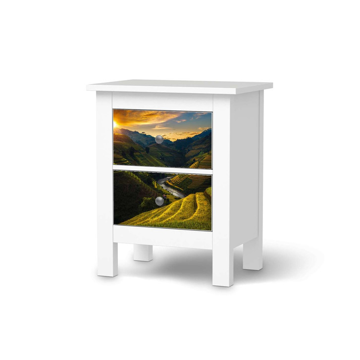 Möbelfolie IKEA Hemnes Kommode 2 Schubladen - Reisterrassen - CR118218