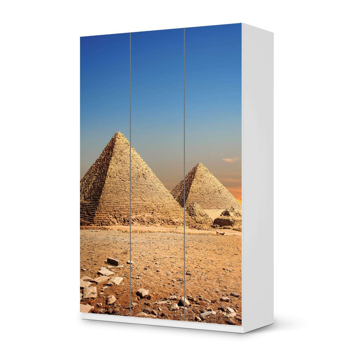 Möbelfolie IKEA Pax Schrank 236cm Höhe - 3 Türen - Pyramids - CR118619