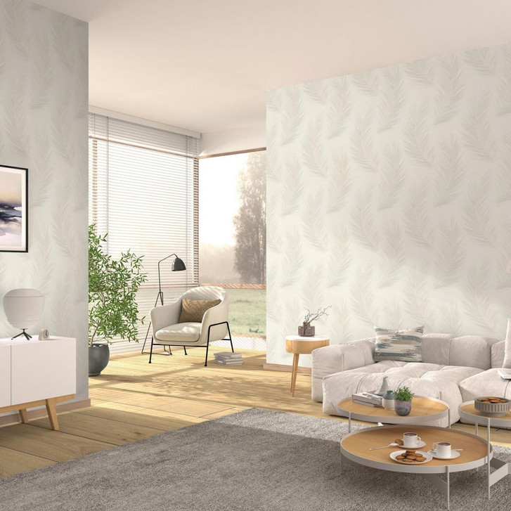 Vliestapete, Blättermotivtapete Aurora beige - WA493005