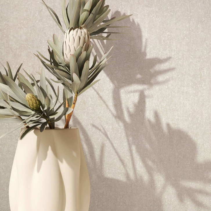 Vliestapete mit matter, leichter Struktur beige Betonoptik - WA445343