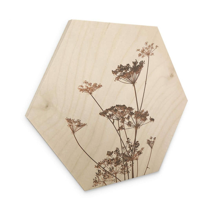 Hexagon - Holz Wilde Gräser - WA326906