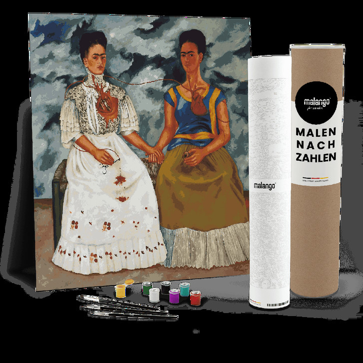 Malen nach Zahlen Leinwandbild - Kahlo - The Two Fridas - WA447952