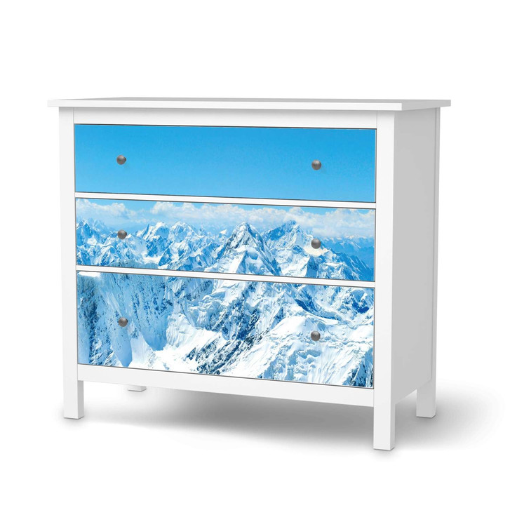 Möbelfolie IKEA Hemnes Kommode 3 Schubladen - Himalaya - CR114743