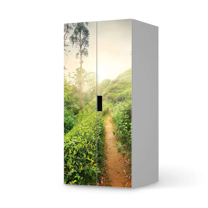 Möbelfolie IKEA Stuva / Malad Schrank - 2 grosse Türen - Green Tea Fields - CR117961