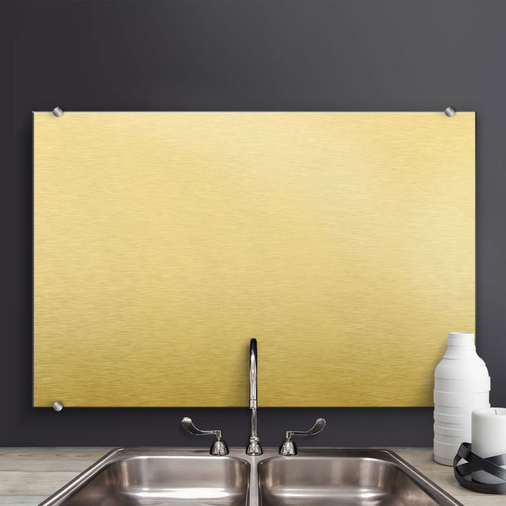 Spritzschutz Alu-Dibond-Goldeffekt - klassisch - WA240939