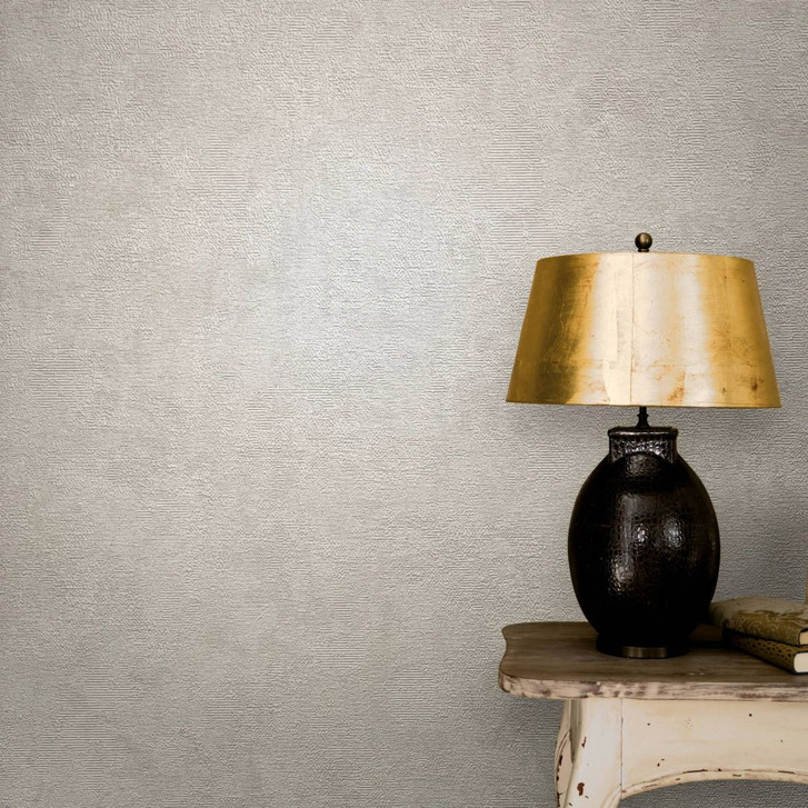 Vliestapete mit leicht linierter Struktur beige Uni - WA444267