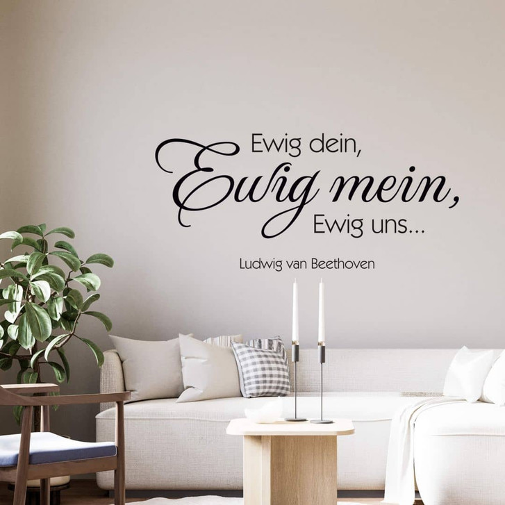 Wandtattoo Ewig dein, ewig mein, ewig uns - WA209827
