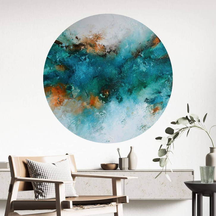 Wandtattoo Gefrorenes Wasser - Fedrau - Rund - WA433781