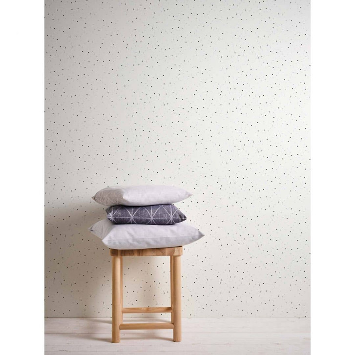 A.S. Création Kinderzimmertapete Little Love Vliestapete mit Sternen blau, weiss, schwarz, grau - WA325027