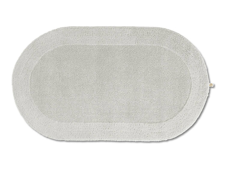 Exquisit Badteppich Oval Wunschmass in Perlgrau 11 - TS445554