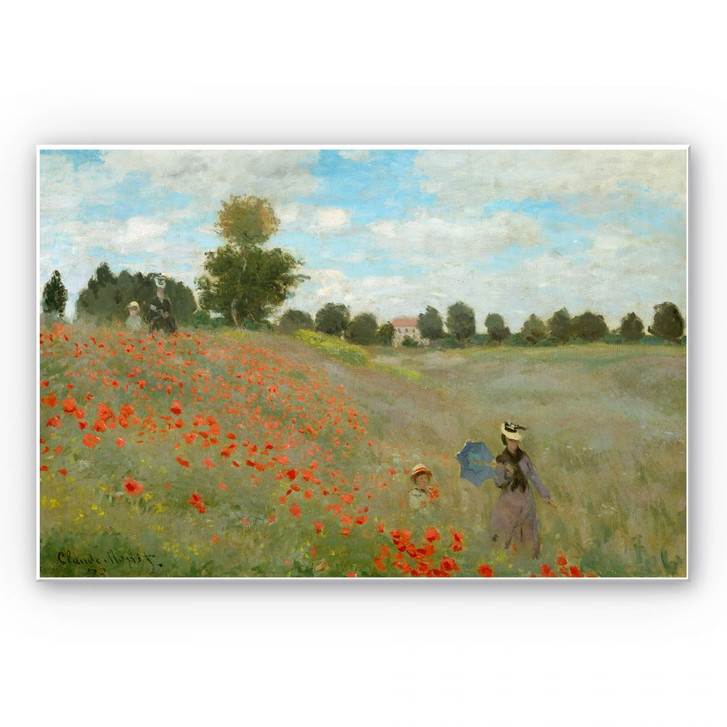 Hartschaumbild Monet - Mohnfeld bei Argenteuil - WA130385