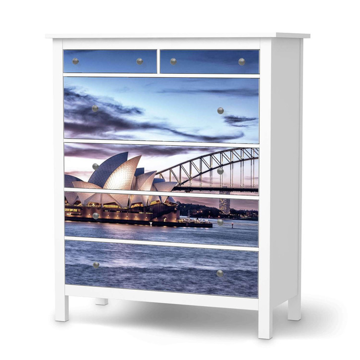 Klebefolie IKEA Hemnes Kommode 6 Schubladen - Sydney - CR111425