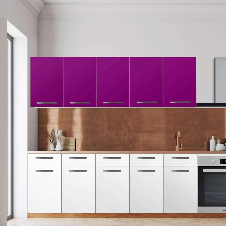 Klebefolie - Wandschrank 200cm Breite - Flieder Dark - CR108594