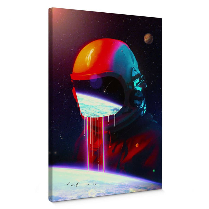Leinwandbild Astronaut mit Blick auf die Erde - Nicebleed - WA405229