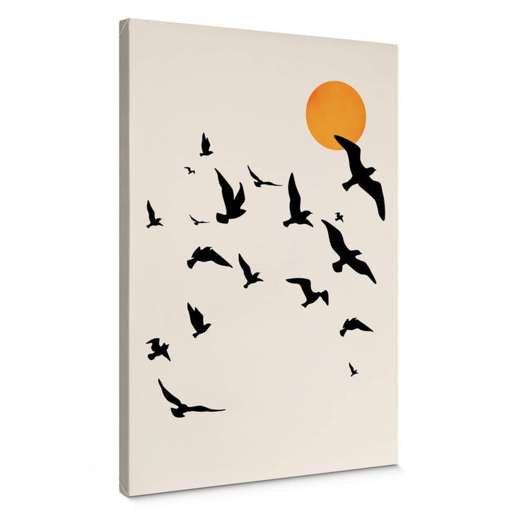 Leinwandbild Zugvögel auf dem Weg in den Süden - Kubistika - WA403780