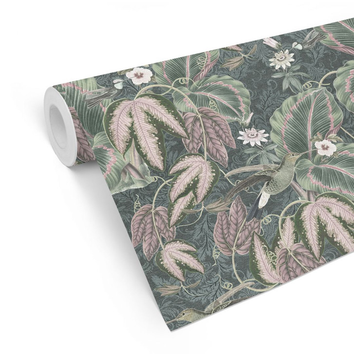 Mustertapete Kolibri im Tropenwald | Dschungeltapete - Bloomery Decor - WA482542