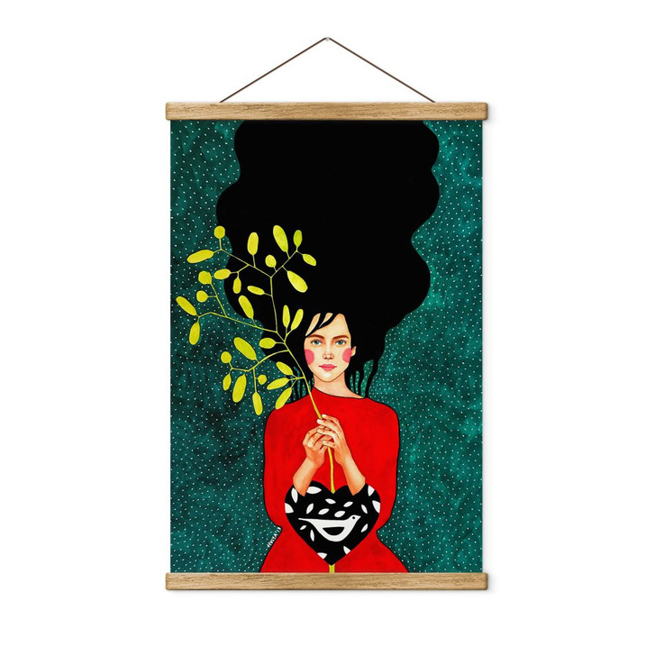 Stoffbild Frauenporträt - Existenz - Hülya - WA410641