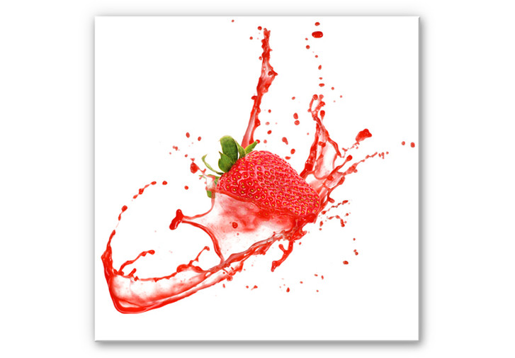 Wandbild Splashing Strawberry - WA195645