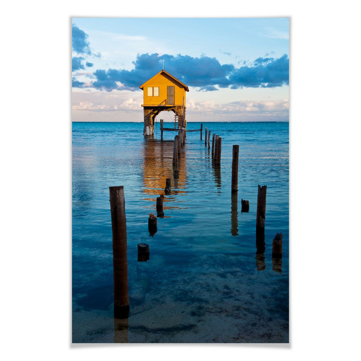 Poster Haus auf dem Meer - WA161414