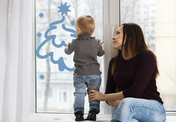 Glasdekor Weihnachtswinterbaum - CG10249