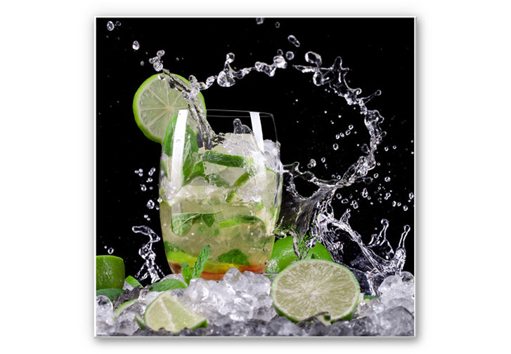 Hartschaumbild Splashing Mojito - quadratisch - WA130931