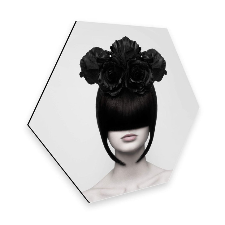 Hexagon - Alu-Dibond - Nemcekova - Black Widow - WA262873