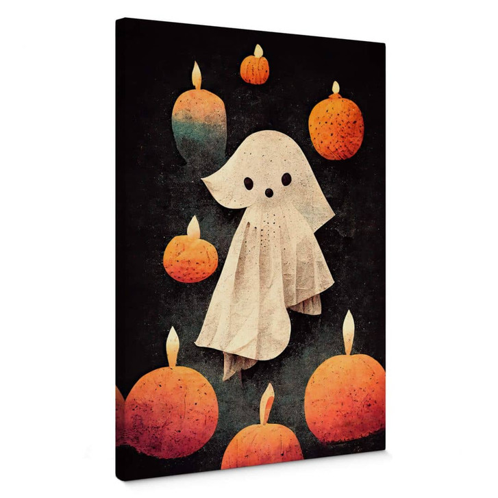 Kinderzimmer Leinwand - Kleiner Geist im Kerzenschein - Treechild - WA404088