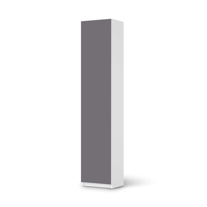 Klebefolie IKEA Pax Schrank 236cm Höhe - 1 Tür - Grau Light - CR111754