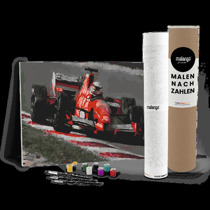 Malen nach Zahlen Leinwandbild - Rennauto No. 2 - WA447526