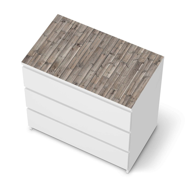 Möbelfolie IKEA Malm Kommode 3 Schubladen oben - Dark washed - CR116374