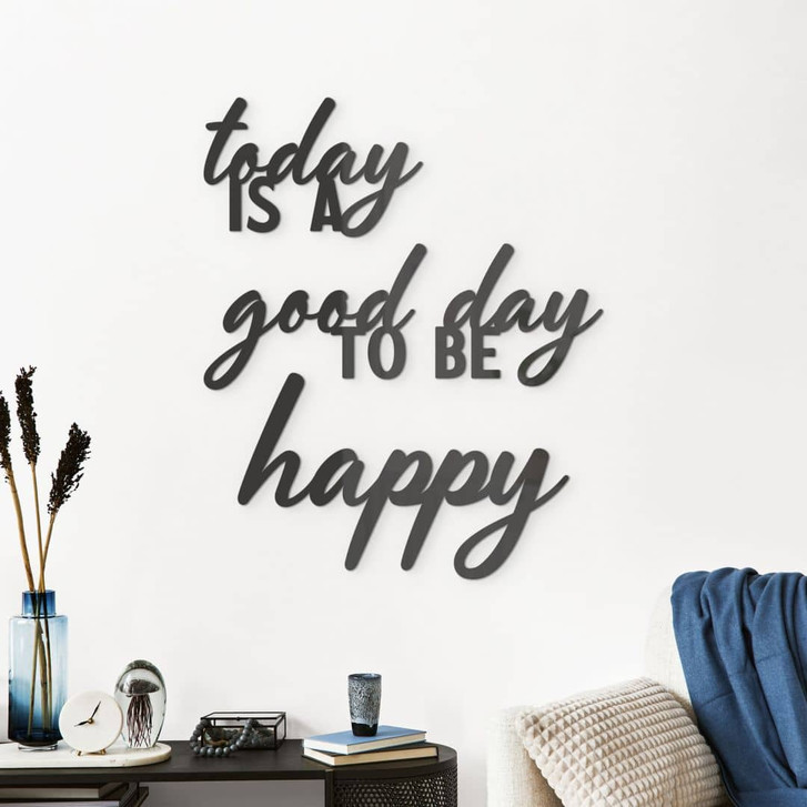 3D Schriftzug aus Acrylglas - Today is a good day to be happy - WA509539