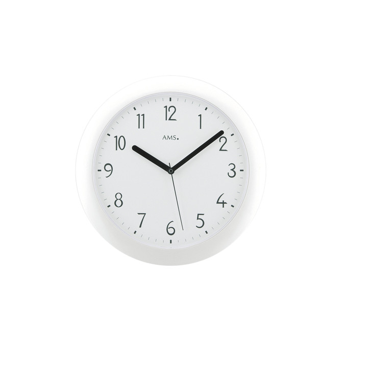 Funkwanduhr Kunststoffgehäuse weiss - UG100397
