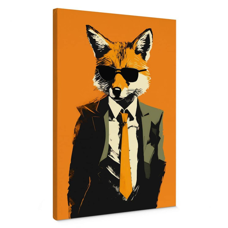Leinwandbild Cooler Fuchs im Anzug - Magnusson - WA426452