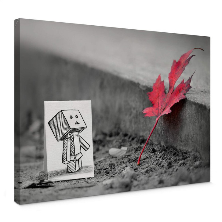 Leinwandbild Heine - Stift vs. Kamera - Das rote Blatt - WA364984
