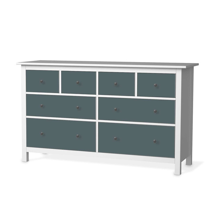 Möbelfolie IKEA Hemnes Kommode 8 Schubladen - Blaugrau Light - CR114824