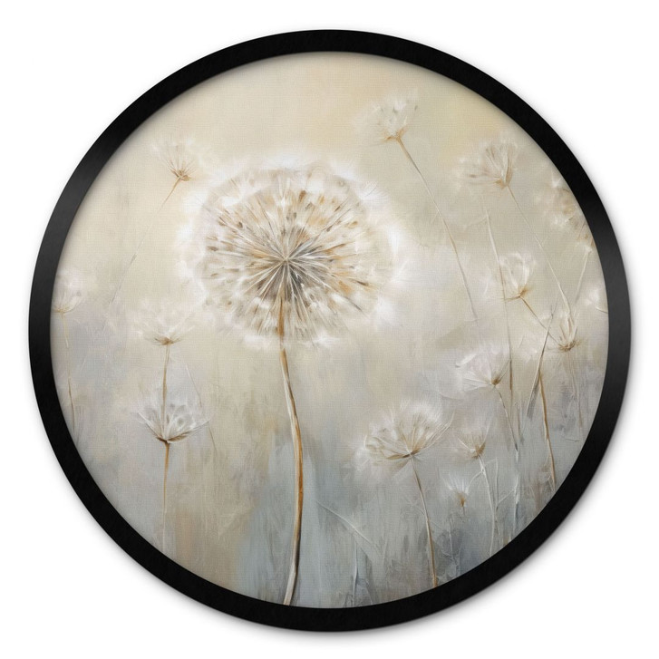 Poster Pusteblumen-Traum im Frühling - Paksoylu - Rund - WA427453