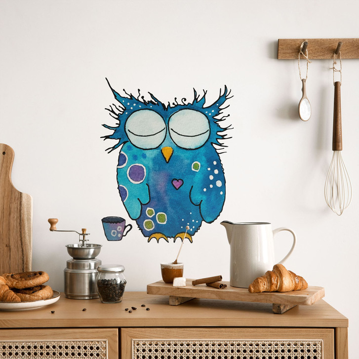 Wandtattoo Eule mit Kaffee - Hagenmeyer - WA514904